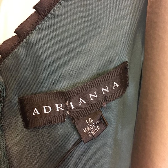 Adrianna Papell Evening Formal Black Lace STUNNER! - Picture 8 of 11